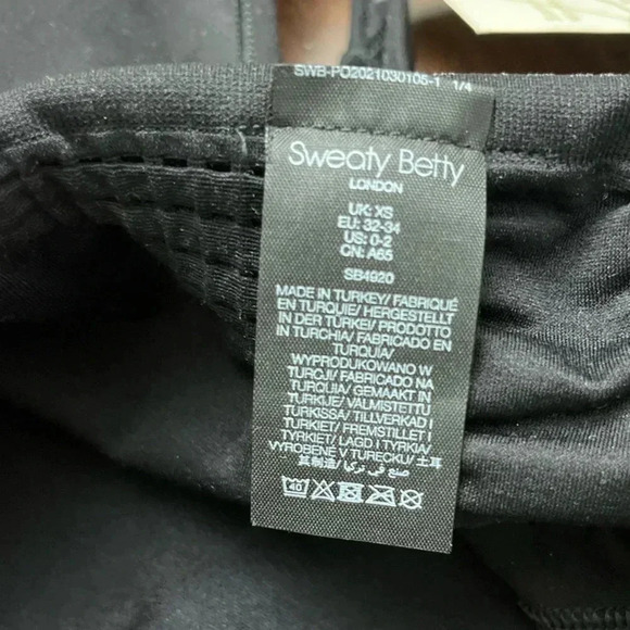 Sweaty Betty Stamina Workout Bra Black Size XS Seamless Activewear Workout Yoga - Picture 3 of 8